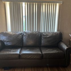 Leather Couch And recliner