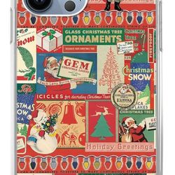 Vintage Christmas Collage Case for iPhone 14 Pro
