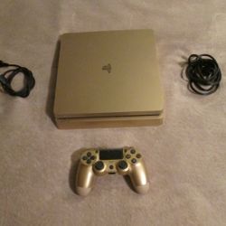 Ps4 Playstation 4 Gold Limited Edition With 60+Games Upgraded 1TB Fire Cuda Gaming Drive