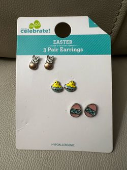 Paquete de 3 pares de aretes