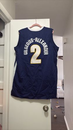 Navy blue Shai Gilgeous Alexander high school basketball jersey