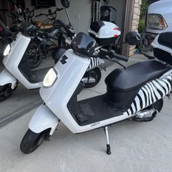 2-zebra  Electric Scooters Brand New One Has 50 Miles On It Other 110 Miles 3 Speed  Very nice Scooters Plenty Of Extras 