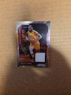 Lebron James 2020-21 prizm game worn sensational patches