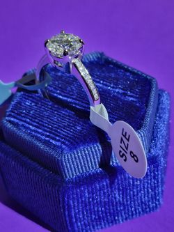 925 Silver Moissanite Ring 