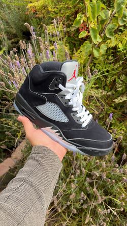 Jordan 5 black metallic size 10 men used Og all