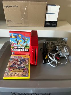 Red Nintendo Wii Console Bundle