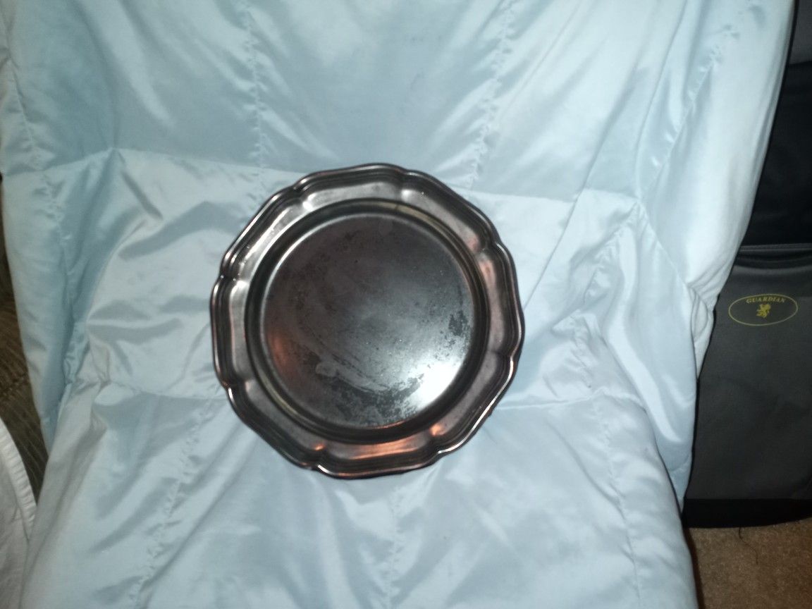 Mikasa Pewter Plate