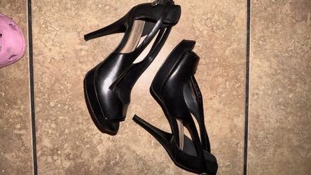 nine west black heels