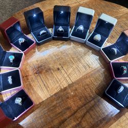 Assorted Silver-Tone Ring Collection