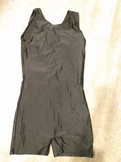 Girls Black Leotard Size XL