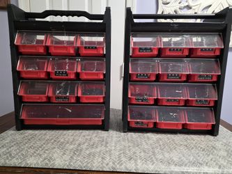 Red Storage Bin Organizers