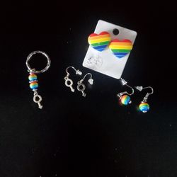 Pride Jewelry 3 Earring & Keychain