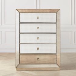 Mirrored 5 Drawer Chest