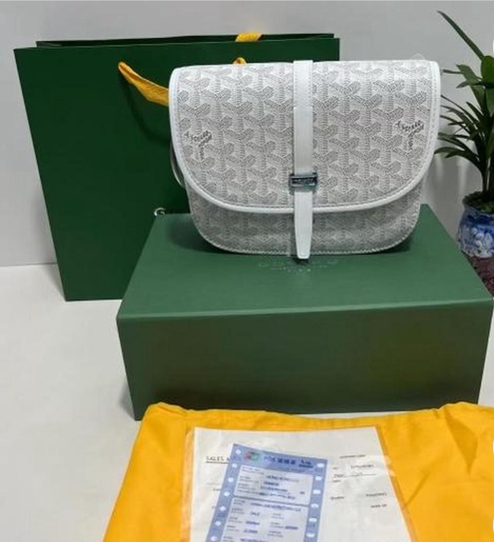 goyard bag white