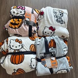 Hello Kitty twin blankets bundle of 4