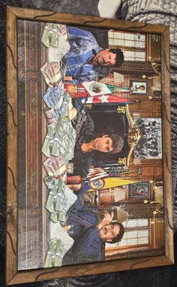 Drug kingpin framed picture.