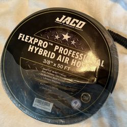 FlexPro™ Hybrid Air Hose (3/8" x 50 ft) | Dual 1/4" M-NPT Fittings (Storm Gray)