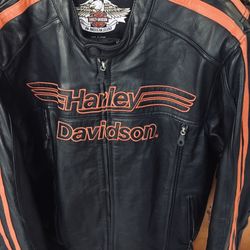 Harley Davidson leather jacket, men’s, NEW, ODU Area 