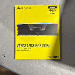 CORSAIR - VENGEANCE RGB 64GB (2x32GB) DDR5 6400MHz C32 UDIMM Desktop Memory - Black