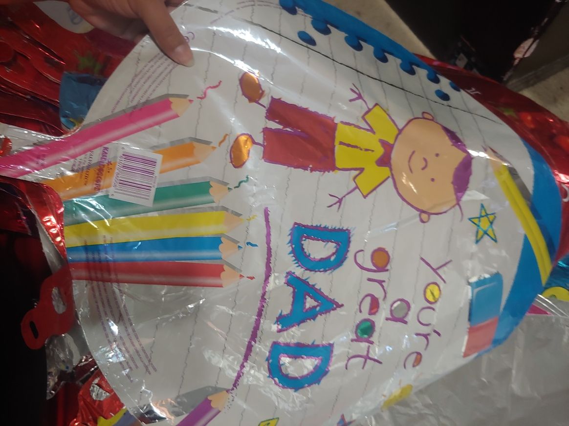 Over 425 Helium balloons.