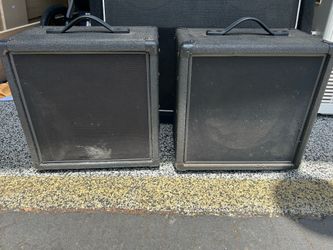 2 vintage peavey vss-20 closed back speaker cabinet USA MADE perfect enclosure for mods/upgrades