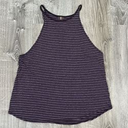 Calia Carrie Underwood Small Medium Oversized Purple Stripe Athletic Tank Top Workout