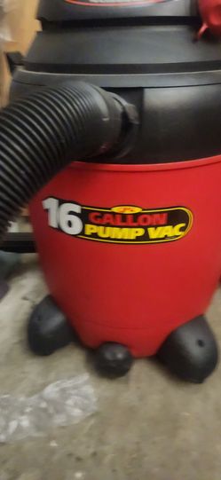 Vaccum Wet/Dry Vacuum Cleaner, 16 Gallon,