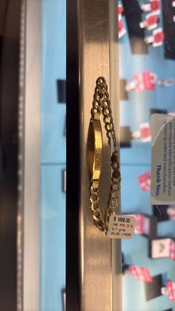 ID bracelet 10 karat gold 9.7 g