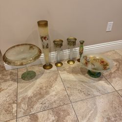 6 Piece Set Flower Design Vase 