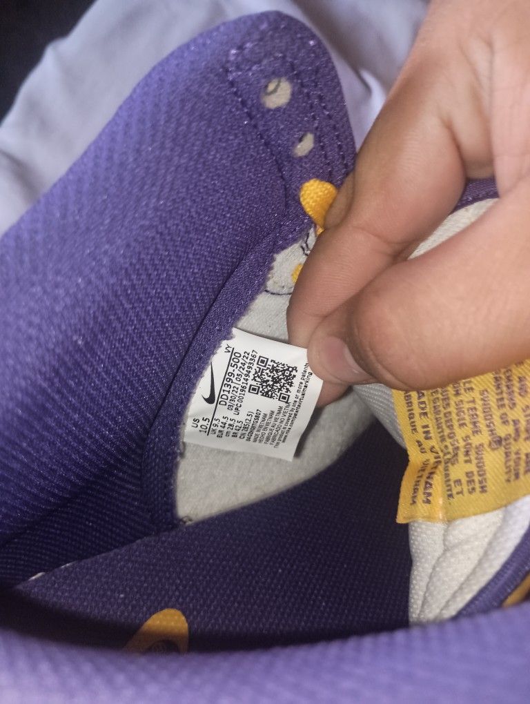 Nike Laker High Tops 10.5 Pick Up Only