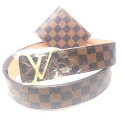 Designer Belt With Matching Wallet