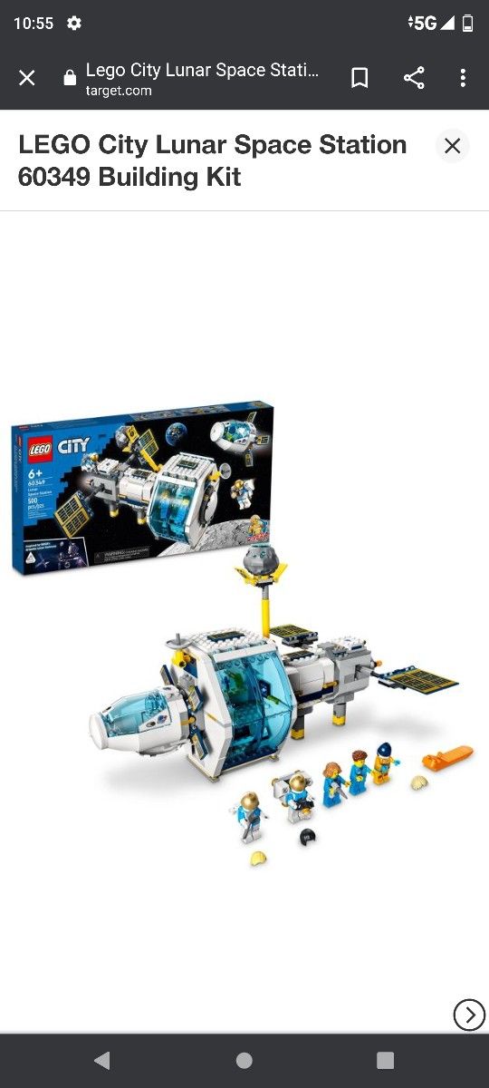 LEGO City Lunar Space Station 60349 Building Kit

