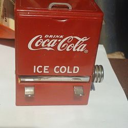 Vintage 1990's Coca Cola Toothpick Dispenser Holds Toothpicks Cooler Style Like New Located In Palm Springs Ca 