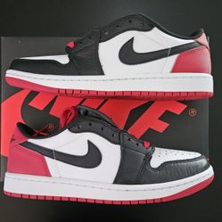 Jordan 1 Low Black Toe