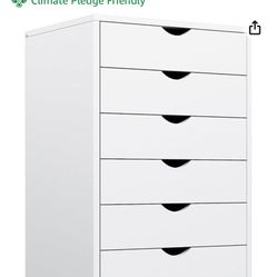 7 Drawer Chest Wooden File Cabinet