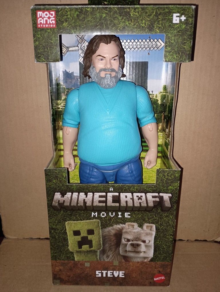 GIANT SIZE STEVE MINECRAFT FIGURE 12 INCHES
