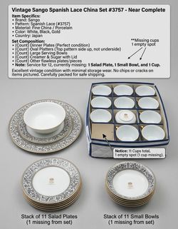 Sango Spanish Lace Fine China Set #3757