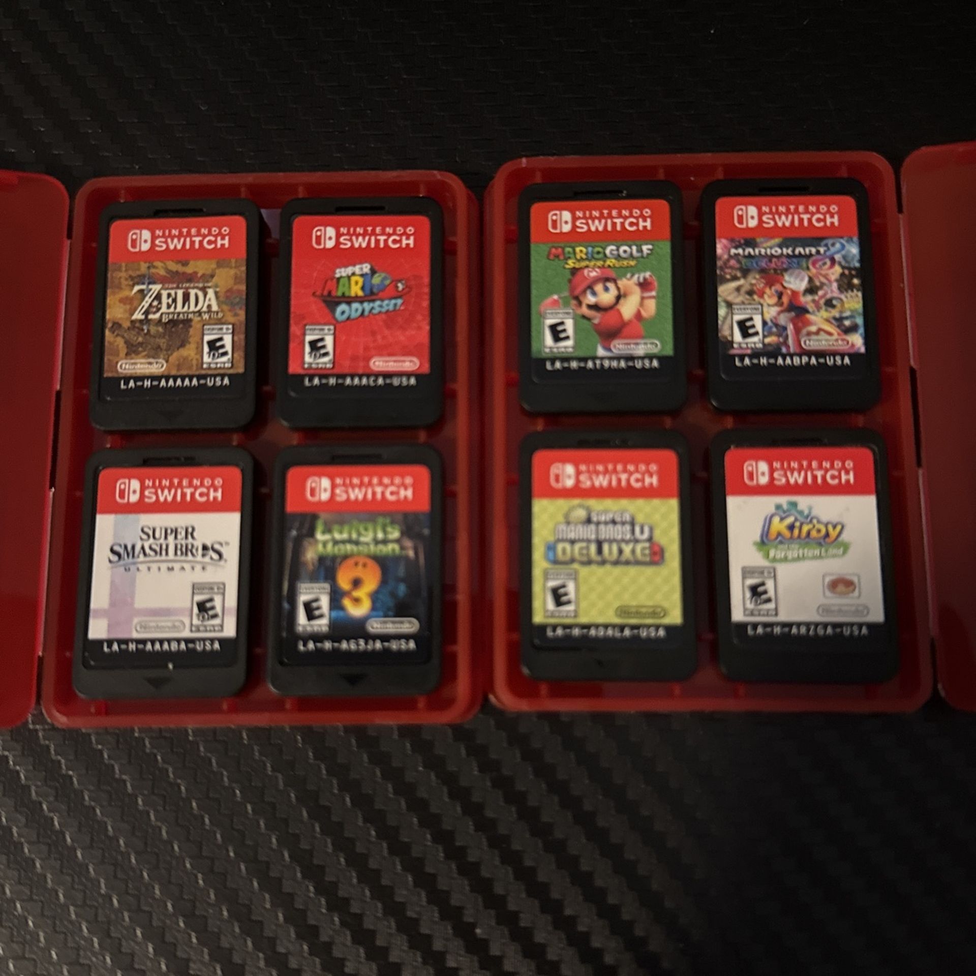 8 Good Switch Games. Mario Kirby Zelda Etc. 