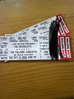4 Revivalist Tickets