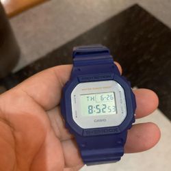 Casio Gshock Blue And White DW5600M