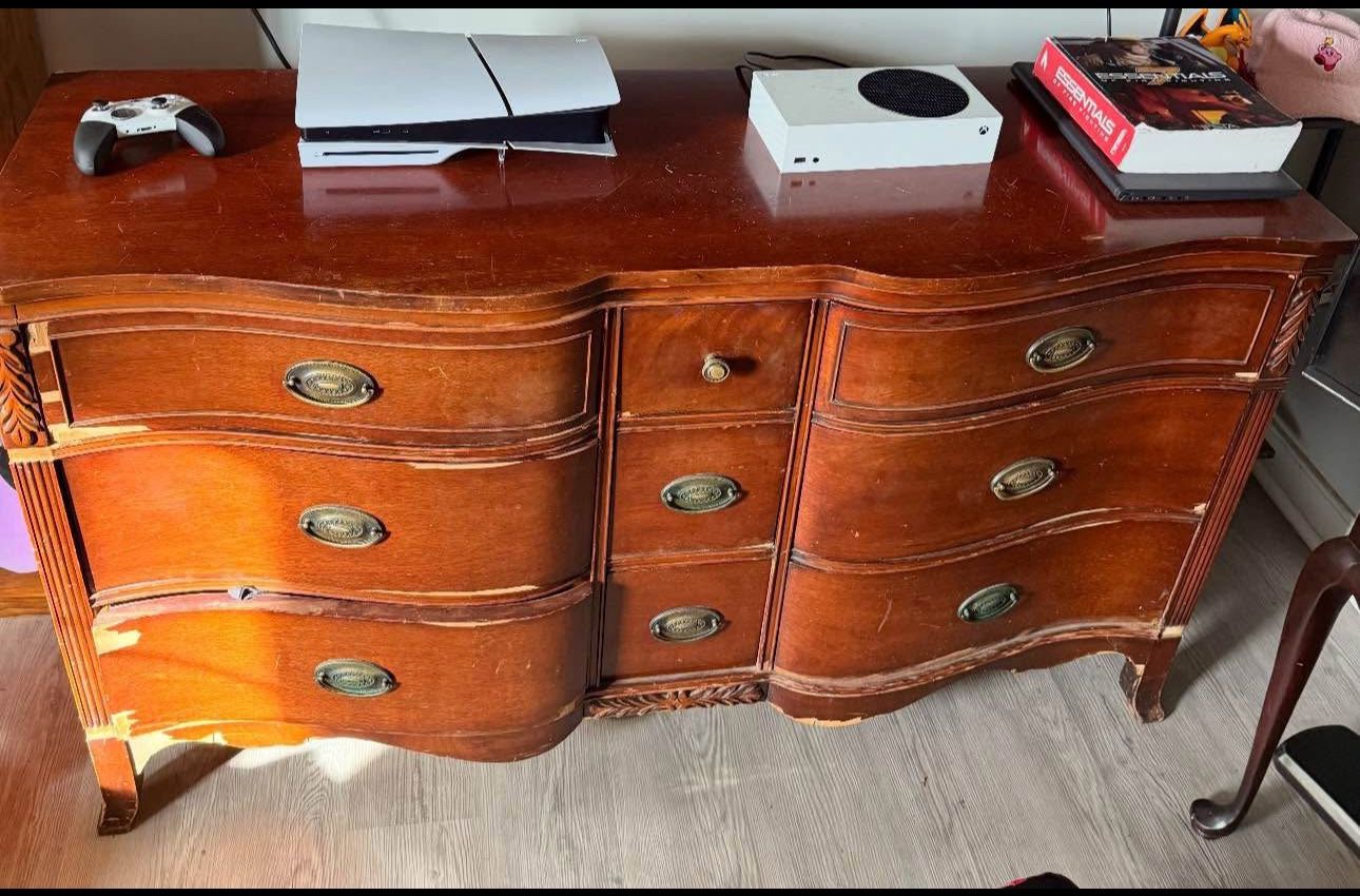 Antique Old World Dresser