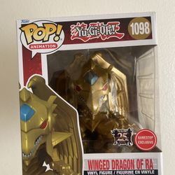 Funko POP! Winged Dragon of Ra #1098 Metallic GameStop Exclusive Mint