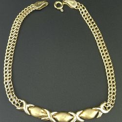 Vintage 10k Gold Xoxo Bracelet (pls Read Description Below)