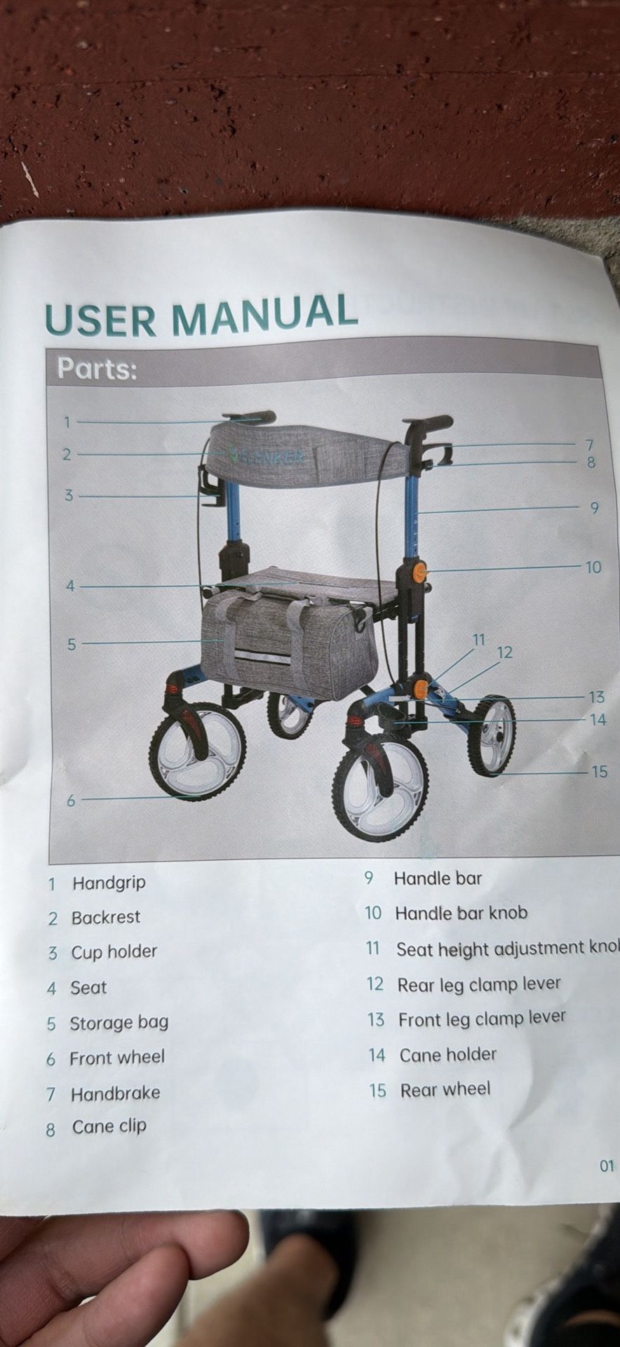 Brand New Elenker Rollator Walker Senior