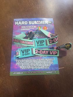 $600...HARD SUMMER 2026🕶🌴 2-2DAY VIP