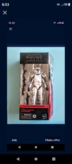 clone trooper lieutenant Walgreens exclusive black series