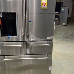 KITCHENAID KRMF706ESS 25.8-cu ft 5-Door French Door Refrigerator