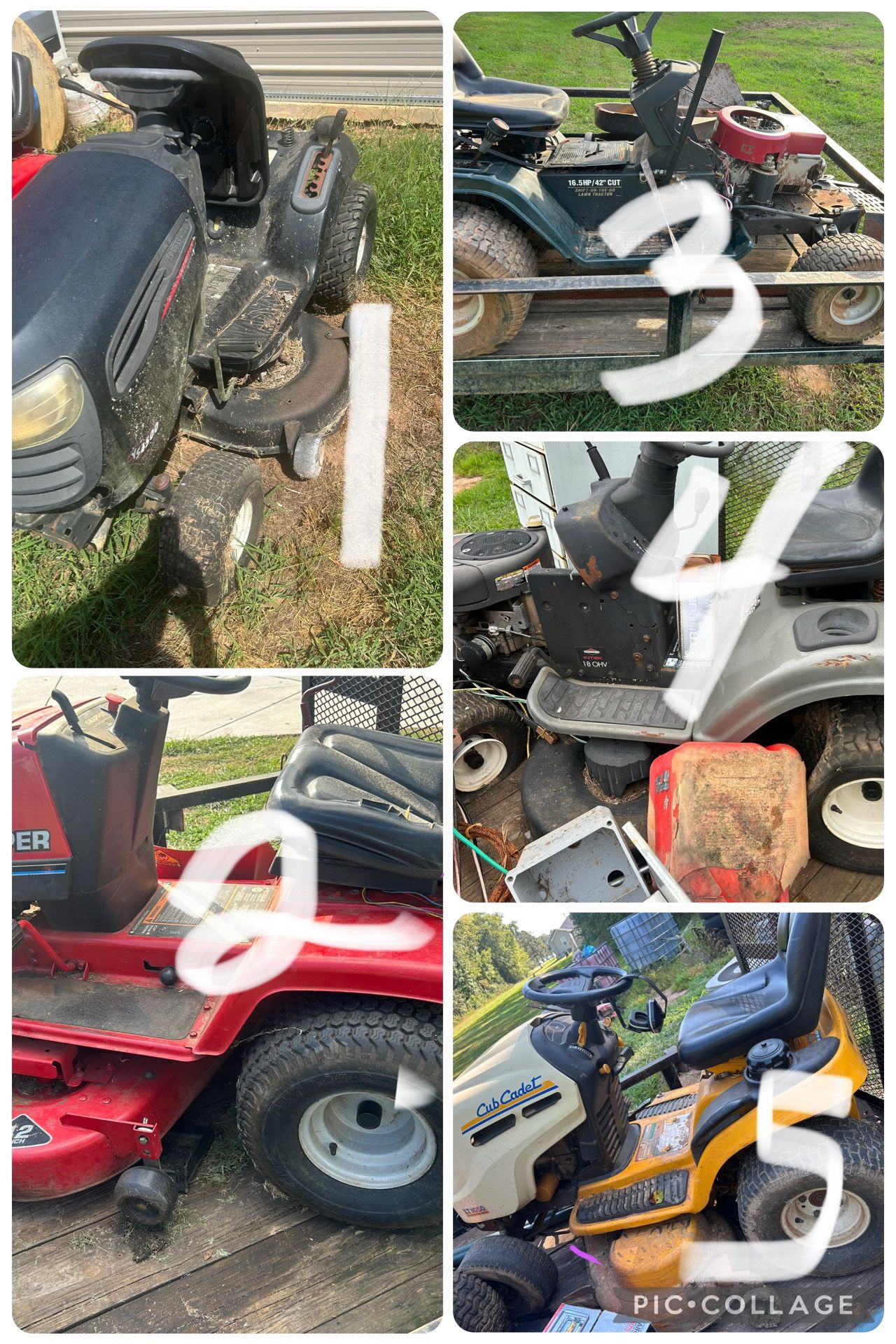 5 Used Riding Mowers / Read Below ⬇️ It’s Available 