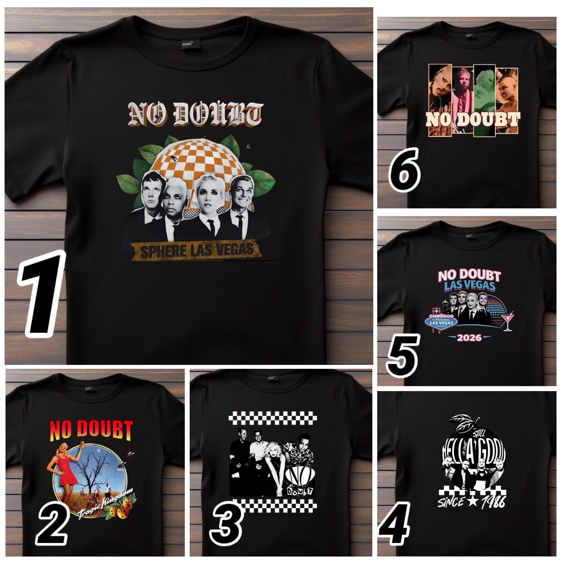 No Doubt band rock shirts