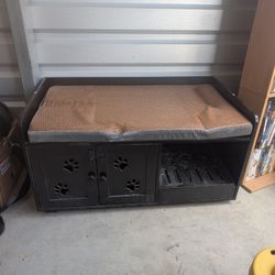 Enclosed Bench Cat Litter Box